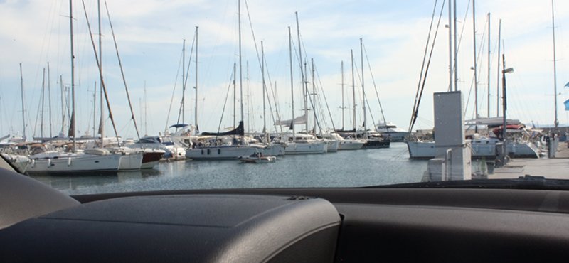alimos marina by car from airport